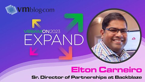 Inside VeeamON 2023: Elton Carneiro Dives into Backblaze's Innovative Technology