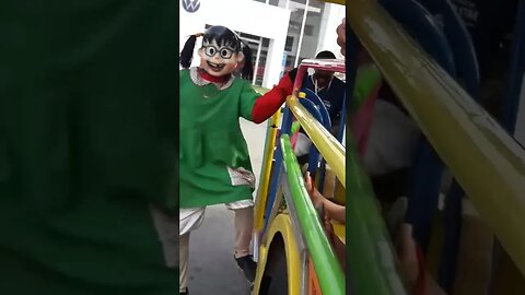 SUPER PULOS NINJAS DO FOFÃO, O MÁSKARA, PATATI E BEN10 DANÇANDO NA CARRETA DA ALEGRIA, LIKE