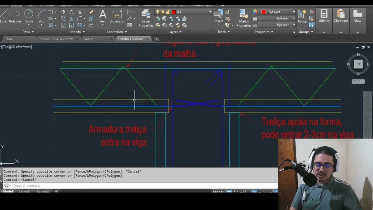 Continuidade de laje treliçada Eng Estrutural