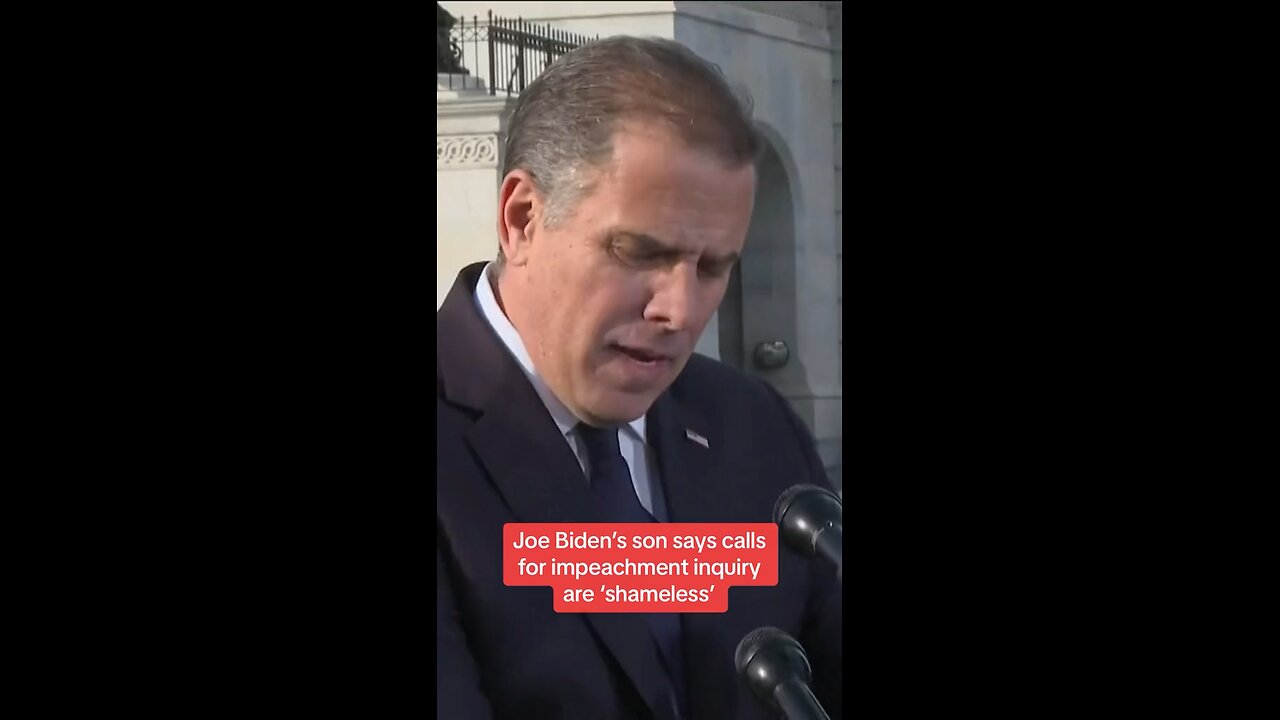 Hunter Biden Lies to America on the Steps of Capital Hill!