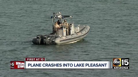 Father, son expected to be OK after plane crashes into Lake Pleasant