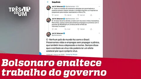 Bolsonaro: Isolamento retardou o contágio