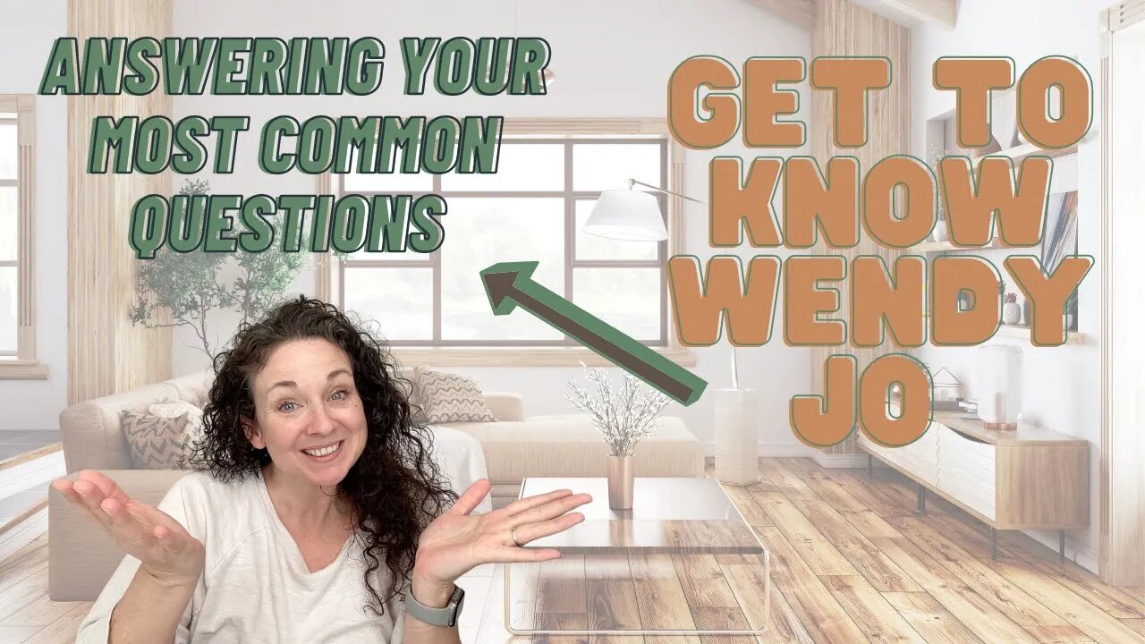 Vlog Entry | Answering Your Most Common Questions | Get To Know Wendy Jo