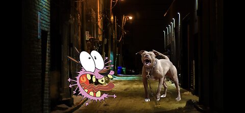 I Put Courage The Cowardly Dog In A Dog Fight