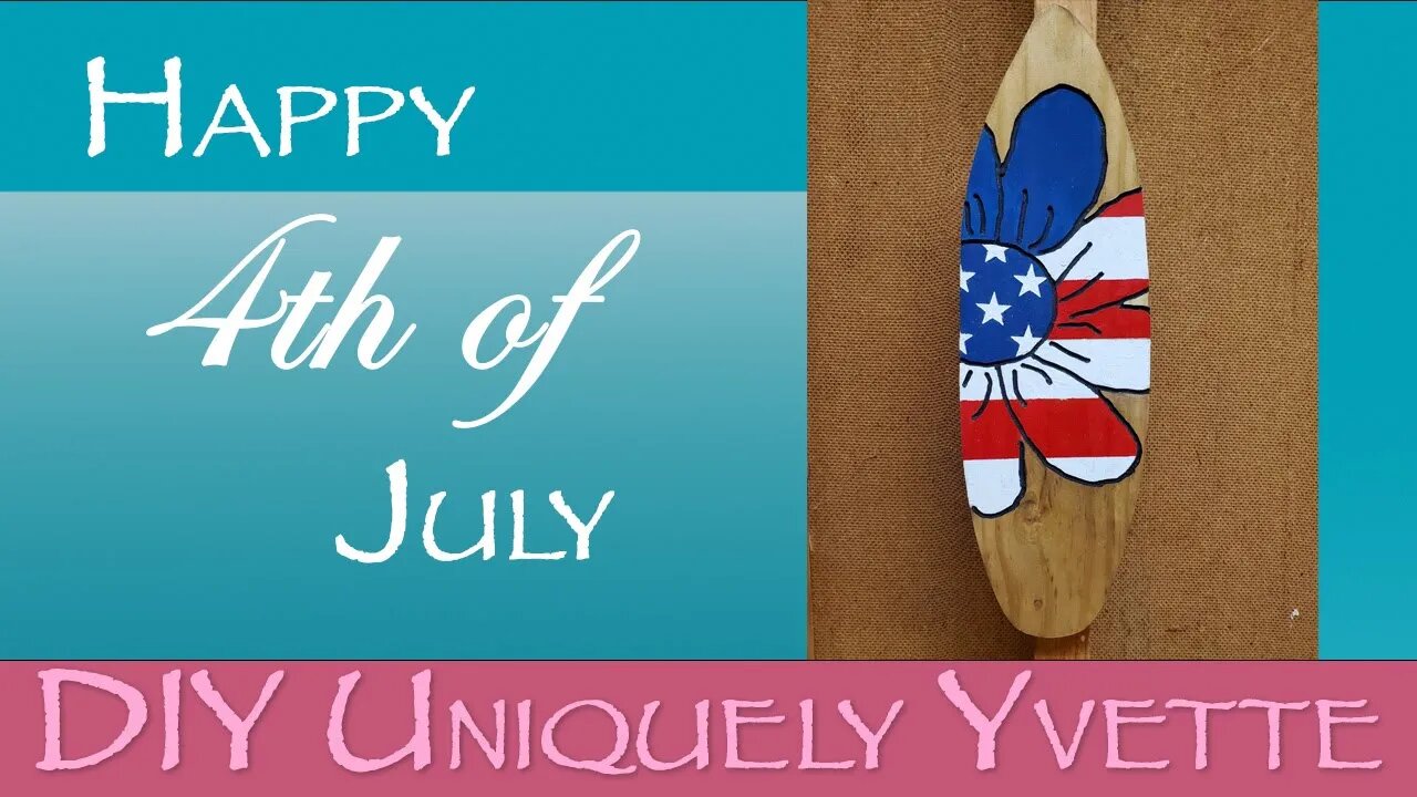 4th of July Mini Surfboard With Flag Sunflower | Woodworking | Router and Jigsaw Project