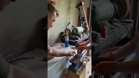 Coin Striking Assembly Line | Making Homemade Brass Coins for a Medieval Event