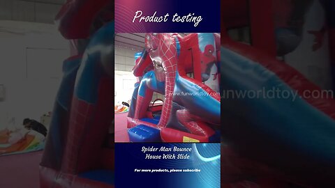 Spider Man Bounce House With Slide #inflatable #slide #bouncer #inflatablesupplier #catle #jumping