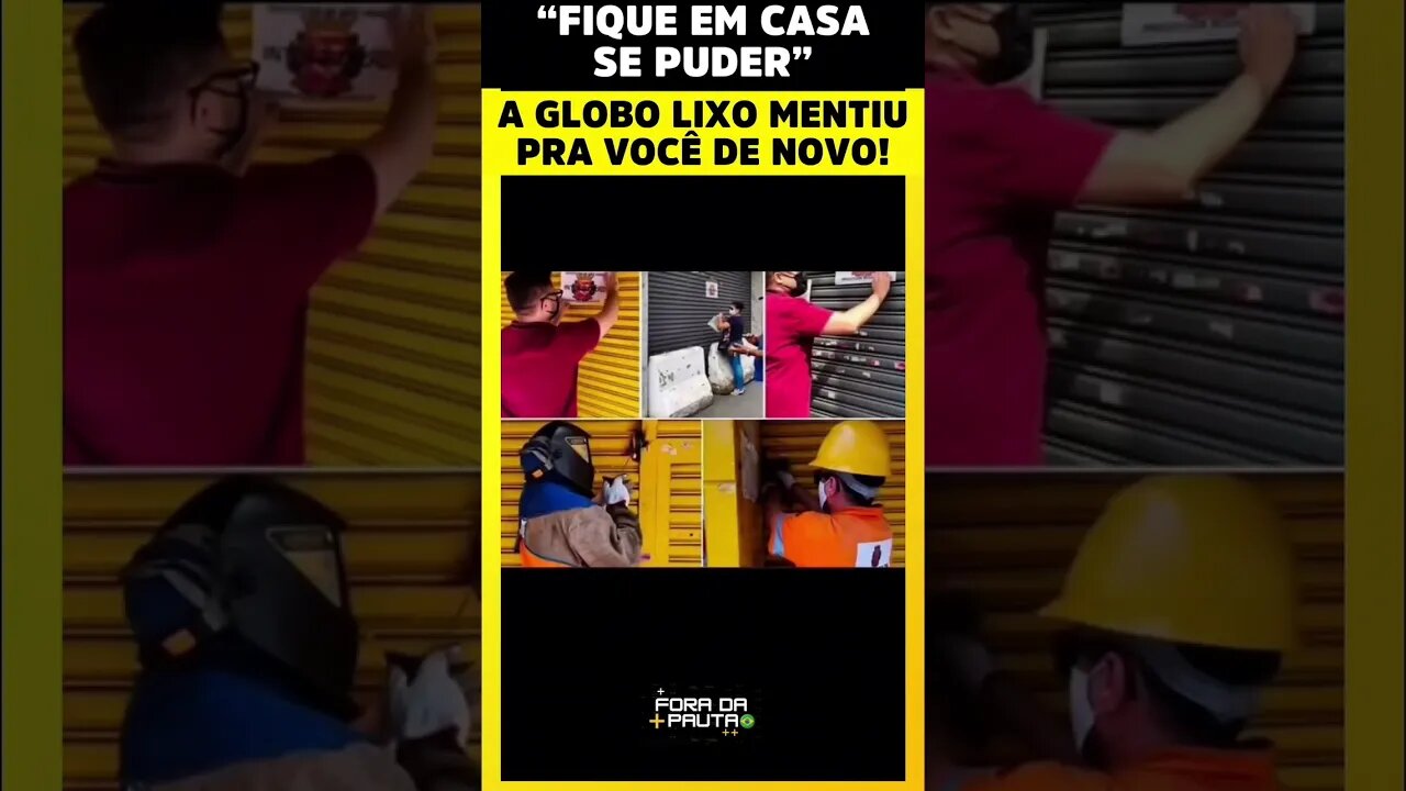 A GLOBO MENTIU PRA VOCÊ DE NOVO! AGORA MUDOU A NARRATIVA: “FIQUE EM CASA SE PUDER” #bolsonaro2022