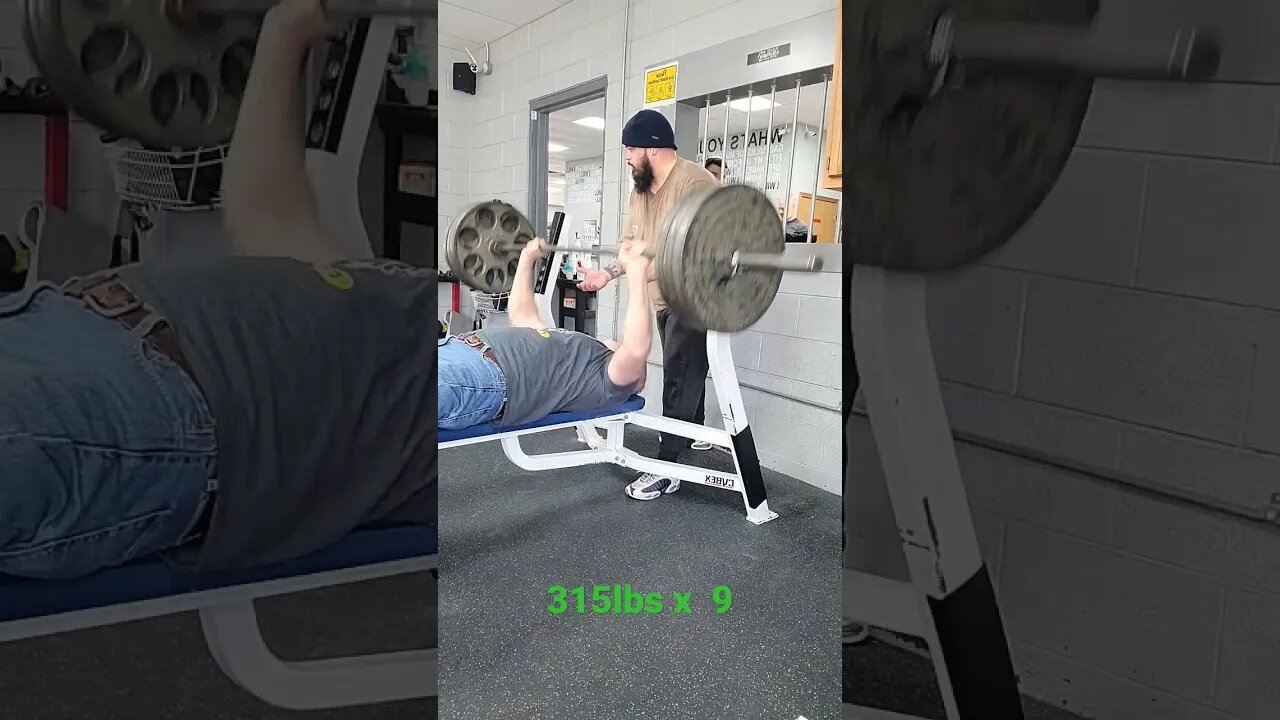 315lbs x 9 reps Burn 🔥 out, Crazy 🤪 old man