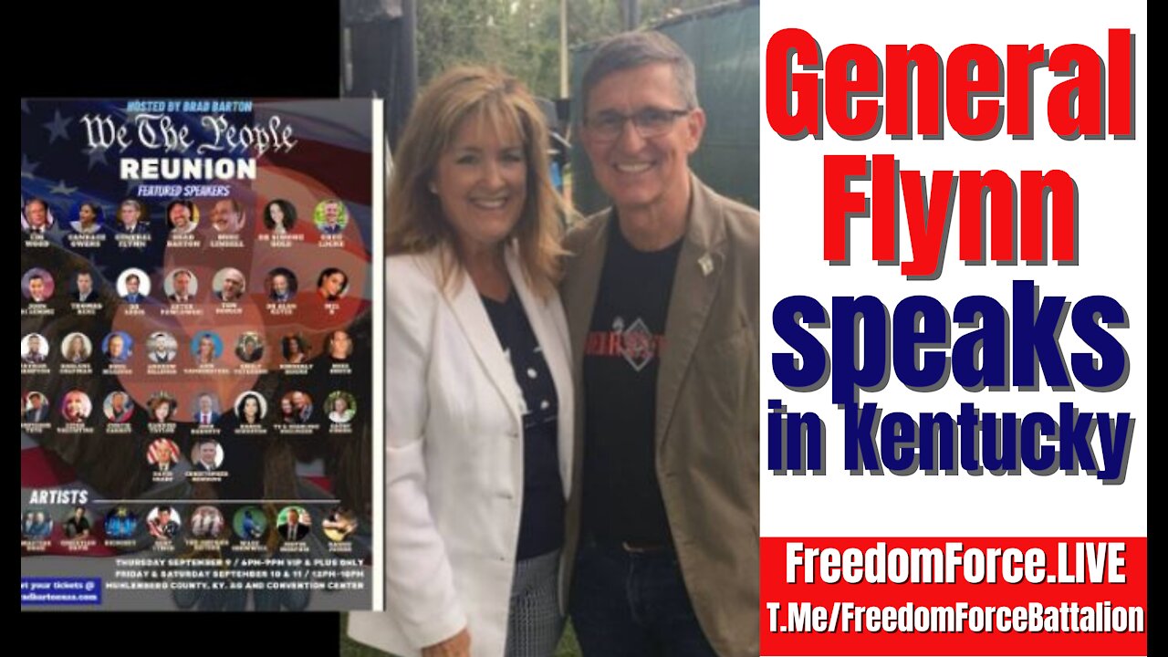 General Flynn at the Kentucky BradBarton Rally 9-17-21