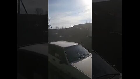 Ukraine War - Russian vehicles in Chernihiv