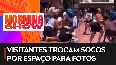 Treta na Disney: briga em parque de diversão gera grande confusão