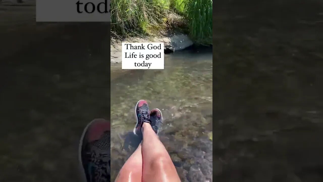 #thankgod #lifeisgood #summer #summervibes #skoolielife #thankful #sun #sunshine #creek