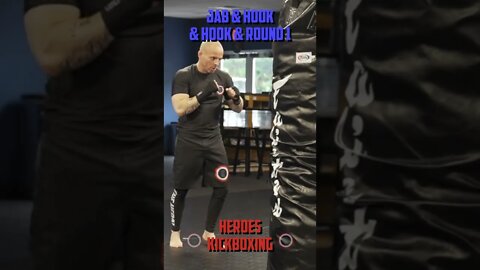 Heroes Training Center | Kickboxing & MMA "How To Double Up" Jab & Hook & Hook & Round 1 | #Shorts