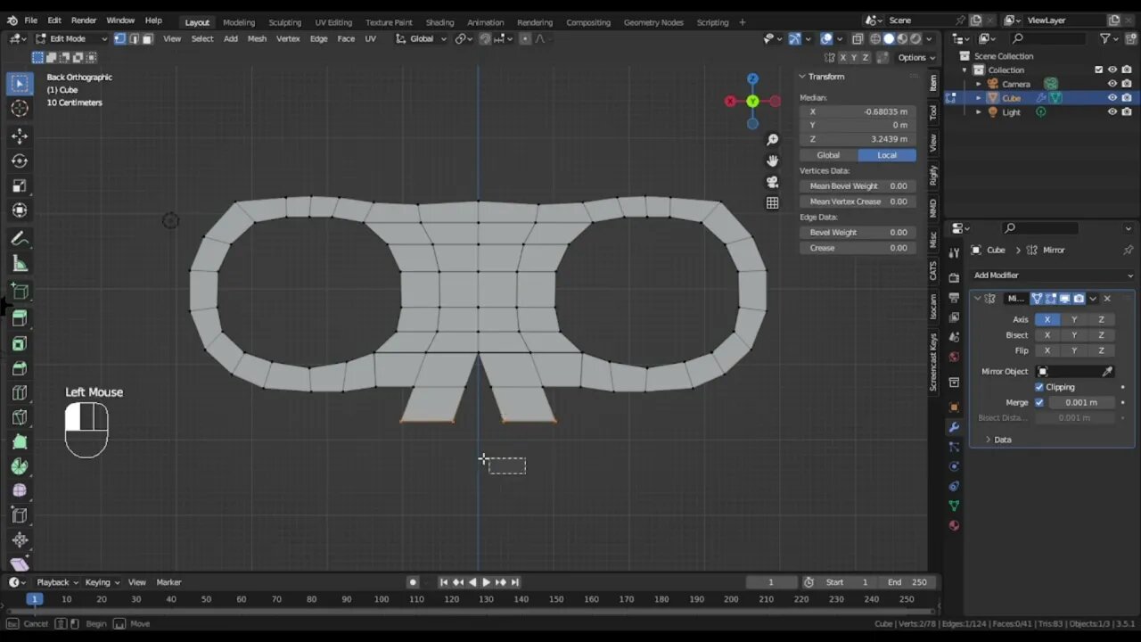 Modeling a Skull in Blender 3.5