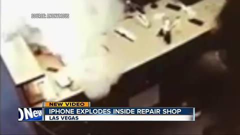 iPhone explodes at repair shop in Las Vegas