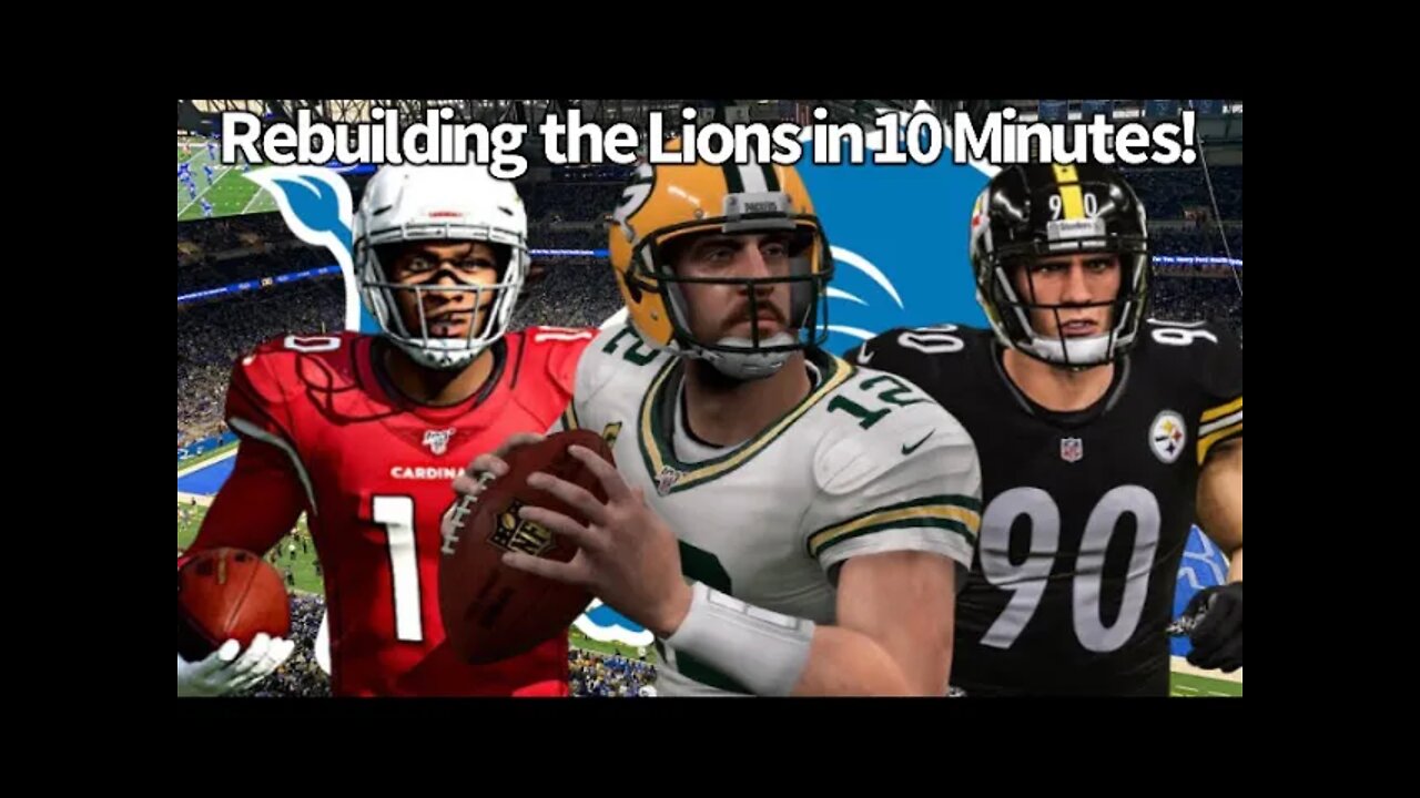 Rebuilding the Detroit Lions! 10 Minute Madden 22 Rebuild (Miracles Really do Happen)!