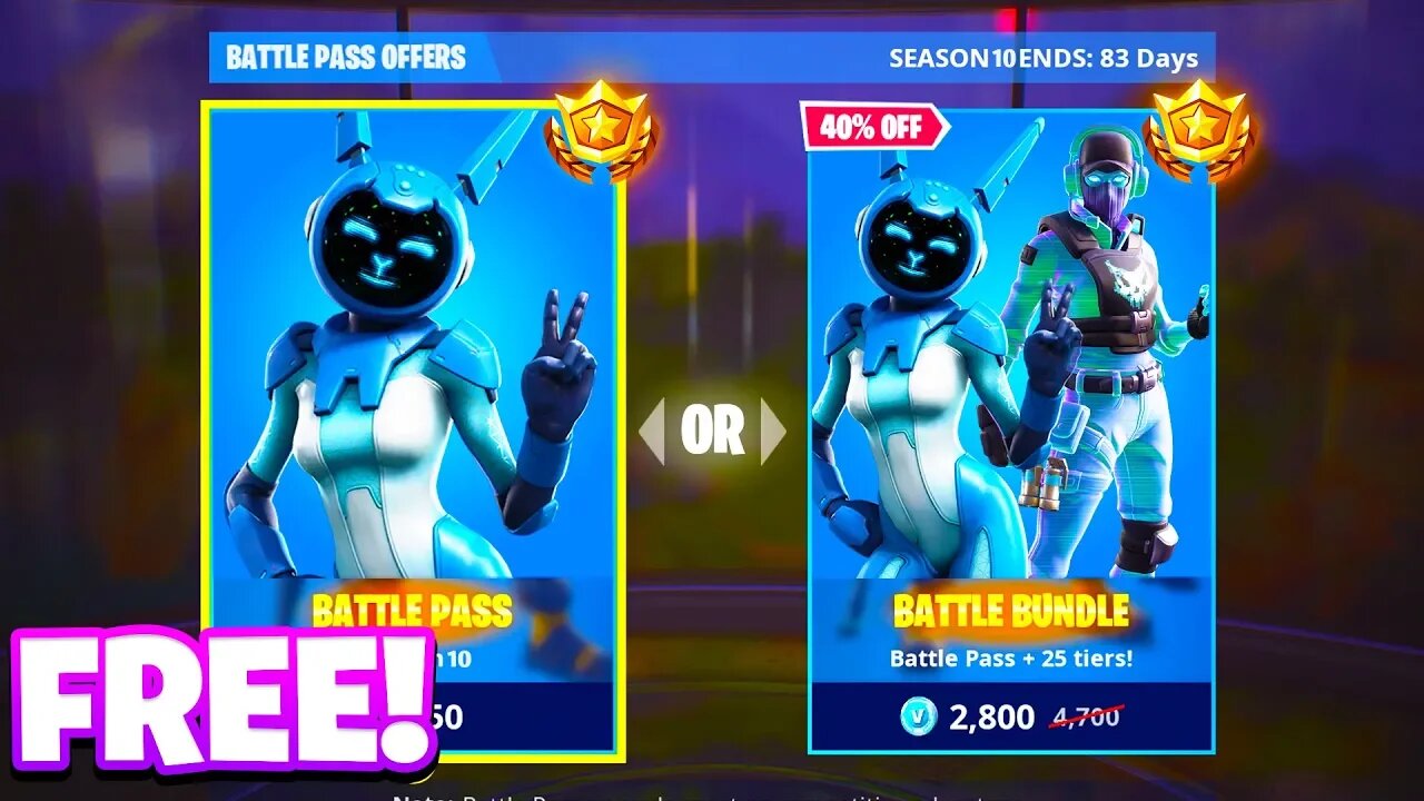 How To Get The SEASON 10 Battle Pass For FREE In Fortnite!...