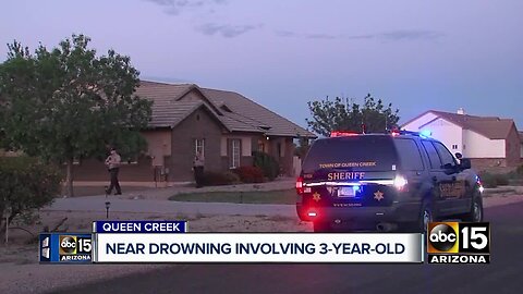 3-year-old girl flown to hospital after being found at bottom of Queen Creek pool