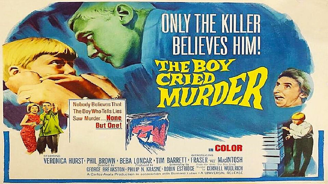THE BOY CRIED MURDER 1966 Boy Who Tells Tales Sees a Murder & Is Not Believed FULL MOVIE HD & W/S