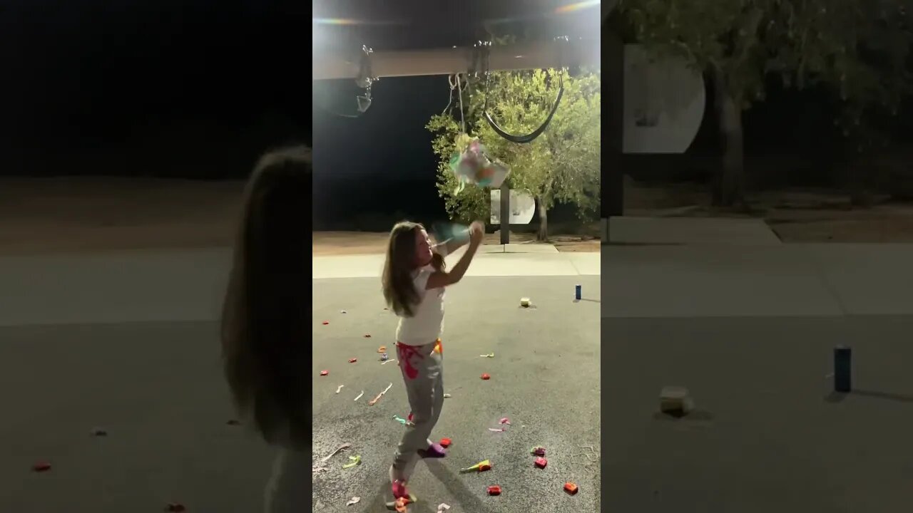 My Daughter Hitting Piñata #dadlife #pinata #mydaughter