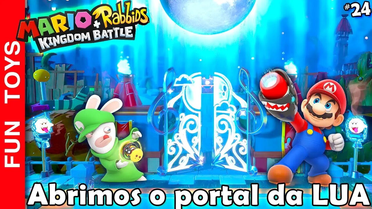 Mario + Rabbids Kingdom Battle #24 - Conseguimos abrir o PORTAL DA LUA mas algo esta MUITO ESTRANHO!