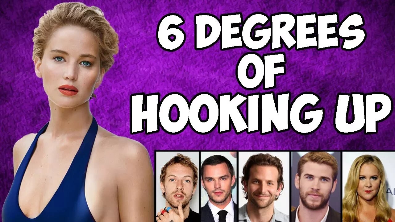 JENNIFER LAWRENCE - 6 DEGREES of HOOKING UP ( Chris Martin, Nicholas Hoult, Darren Aronofsky )