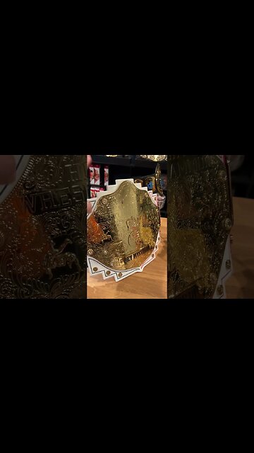 Fandu Big Gold Belt vs WWE Shop Big Gold! #shorts