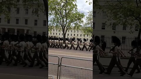 Kings guards marching London 17th May 2023