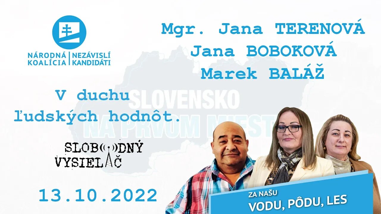 „V duchu ľudských hodnôt.“, 13.10.2022. NK/NEKA v rádiu Slobodný Vysielač.