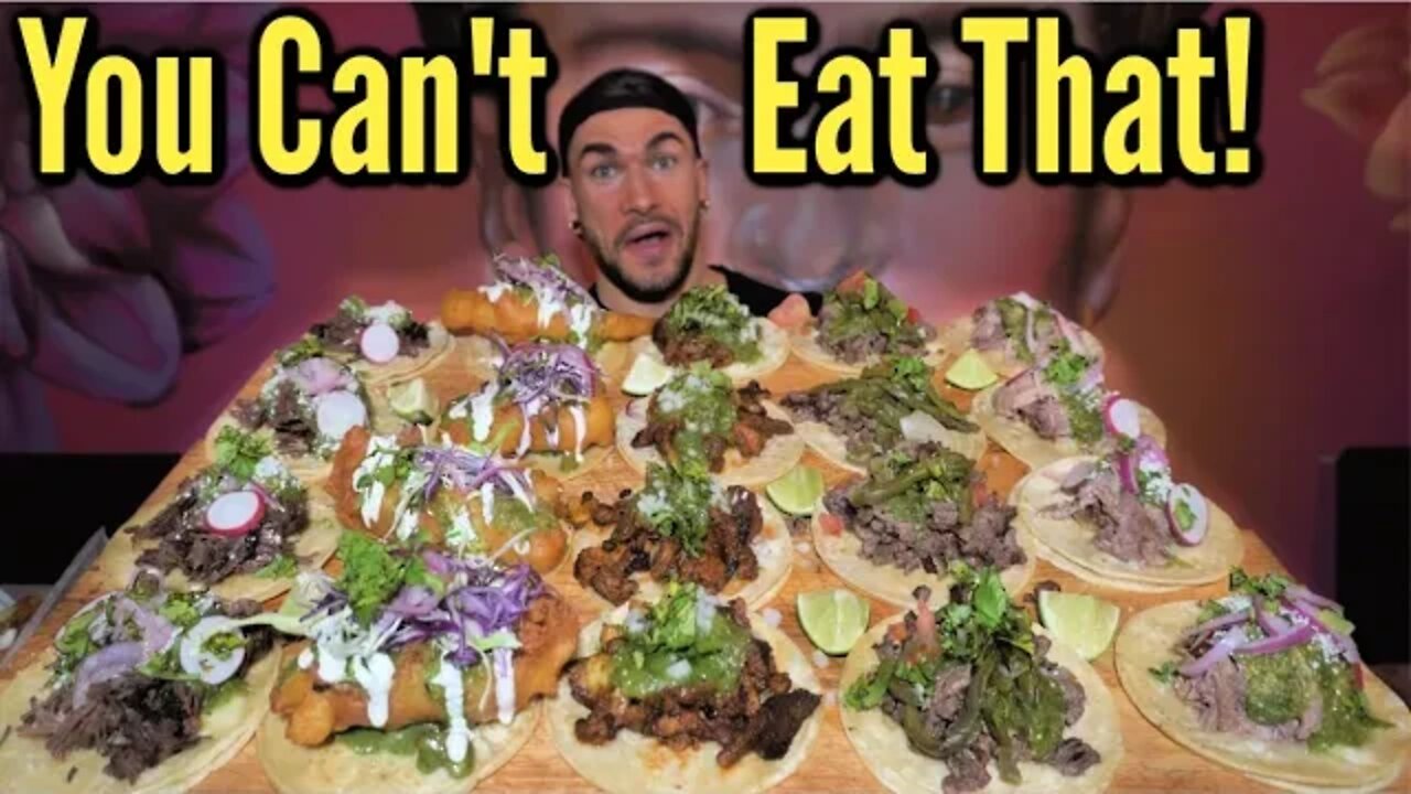 MASSIVE MEXICAN TACO CHALLENGE | Authentic Street Taco's | New York Food Challenge