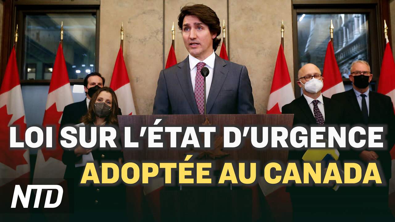 Le Canada adopte la loi sur l’état d’urgence ; Poutine reconnaît des régions séparatistes