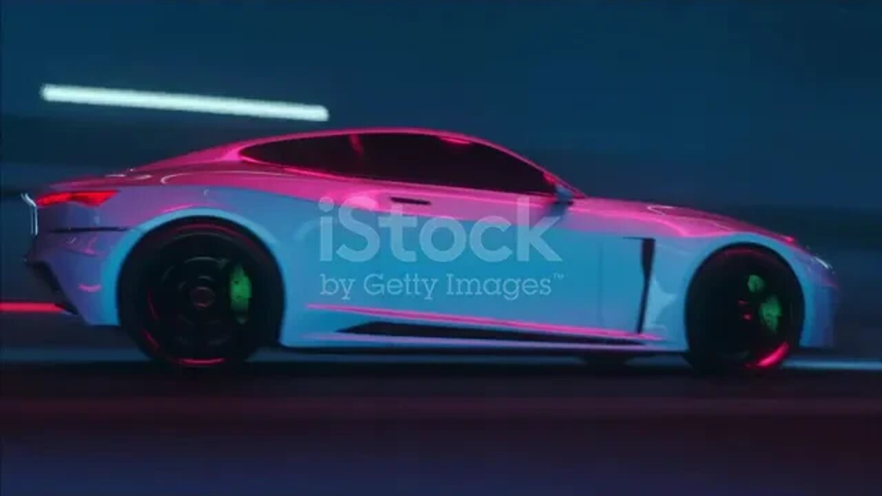 gameplay of a racing simulator video game with computer generated 3d car driving