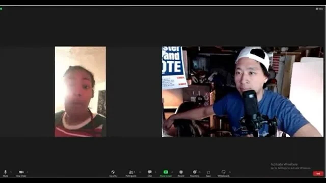 Kmea Jones activist comes in for an interview
