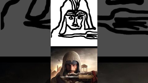 Fast Drawing of Assassin Creed Mirage Dude #assassinscreed #assassinscreedmirage