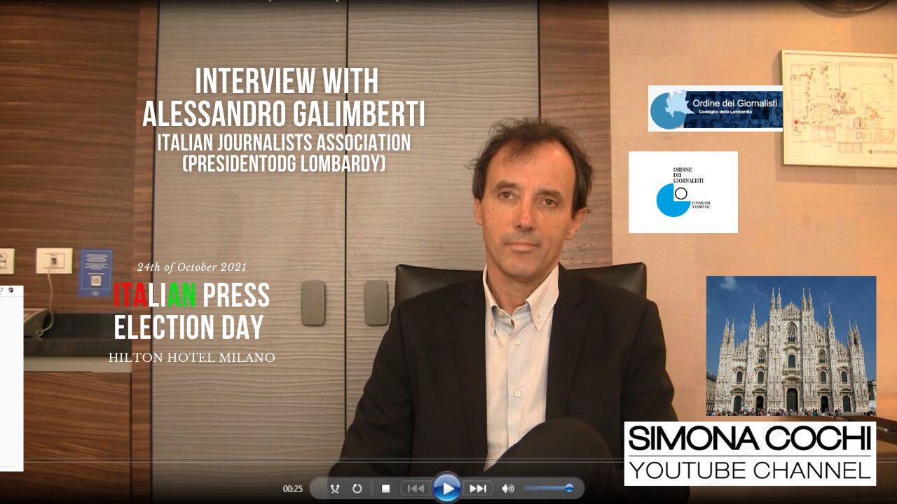 Interview with Alessandro Galimberti President of Italian Journalist Association