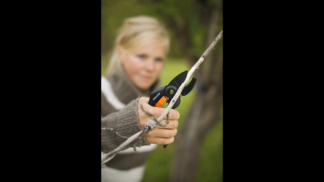 Fiskars amboss-gartenschere für trockene zweige und äste,antihaftbeschichtet,hochwertige