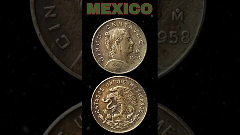 Mexico 5 Centavos 1958. #shorts #coinnotesz #viral