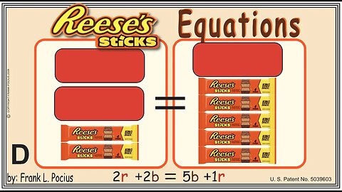 D1_vis REESES STICKS 2r+2b=5b+1r _ SOLVING BASIC EQUATIONS _ SOLVING BASIC WORD PROBLEMS