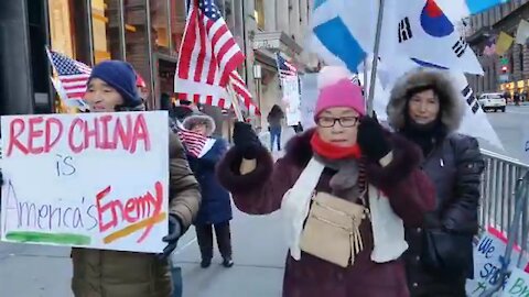 ★[태평 태투 뉴욕 6차] 트럼프 타워 앞에서! 혈맹과 함께! [태평] 190113 일 [태극기대반격 구국투어] 맨하탄 Trump Tower 앞