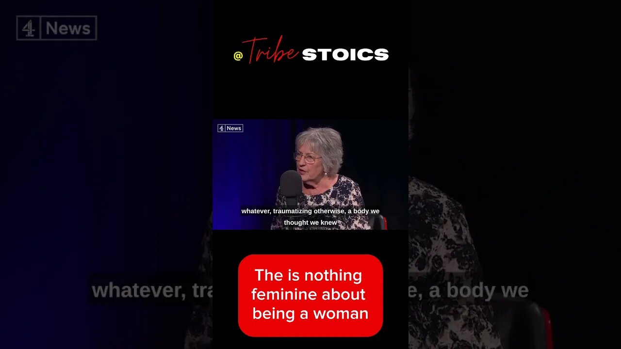 “There's nothing feminine about being a woman” says Germaine Greer #redpill