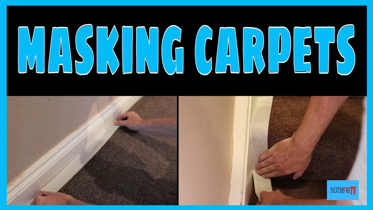 How to mask up carpets, masking up carpets.