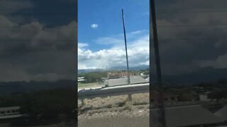 Driving in Hawaii and enjoying the weather.