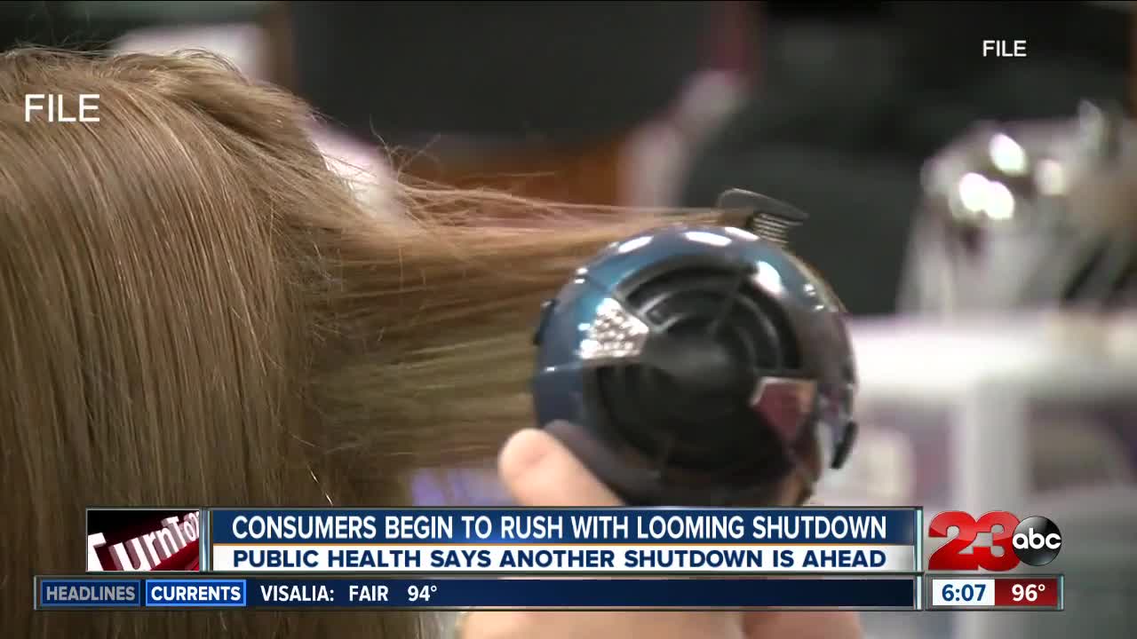 Consumers being to rush with looming shutdown