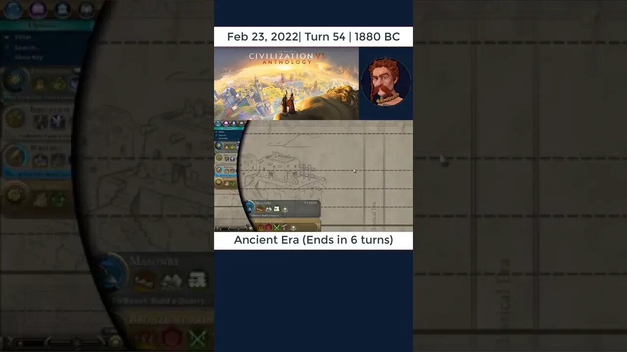 #oneturnadaychallenge #civ6 – Turn 54 - OVERTHINKING! #shorts