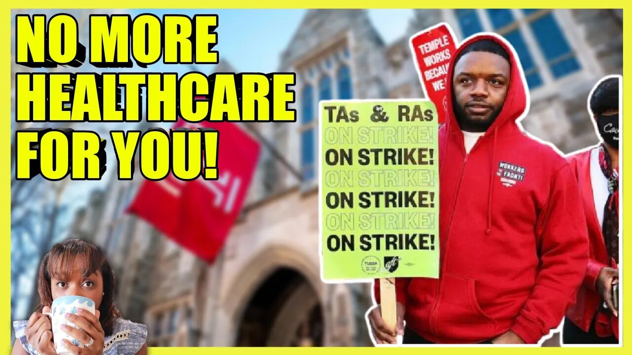 Temple Grad Students LOSE Healthcare After Strike 😬 (clip)