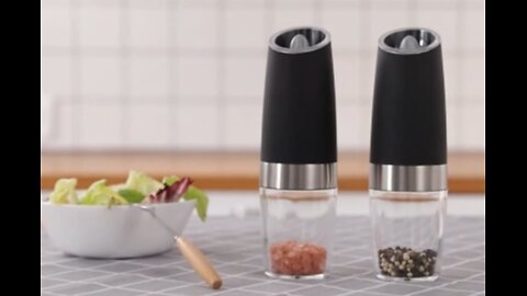 Gravity Electric Pepper And Salt Grinder Set