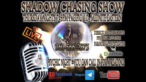 SHADOW CHASING SHOW 21-11-2024 PSYCHIC NIGHT & SHUNGITE STONES