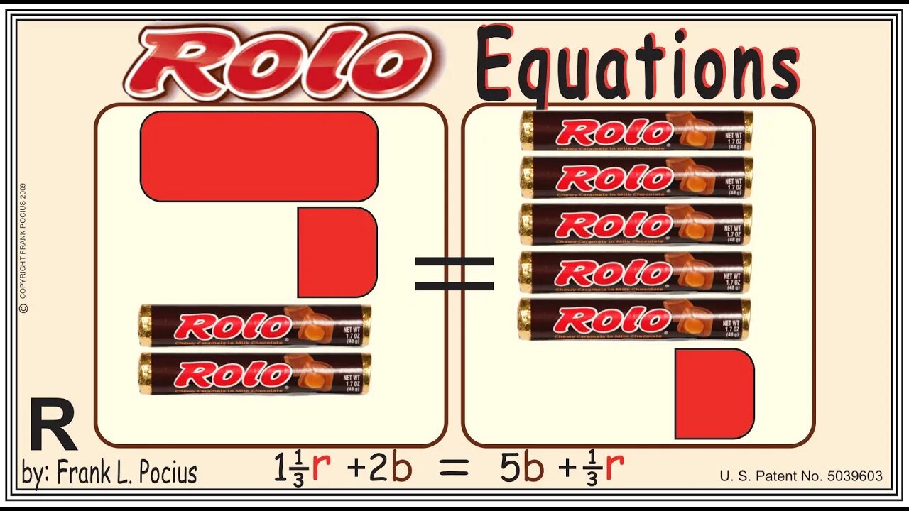 VISUAL ROLO 1.34r+2b=5b+0.34r EQUATION _ SOLVING BASIC EQUATIONS _ SOLVING BASIC WORD PROBLEMS