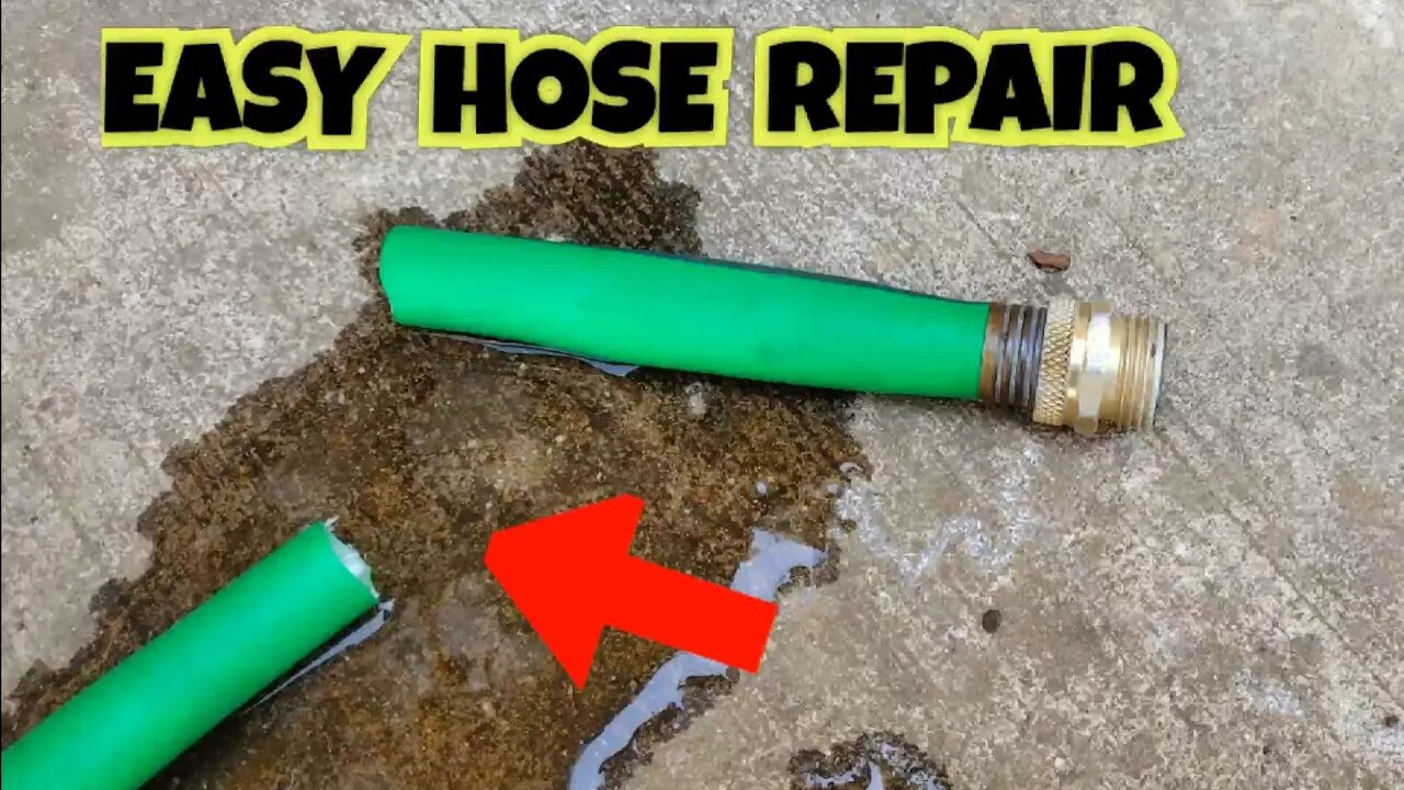 GARDEN / YARD HOSE EASY REPAIR & MODIFY